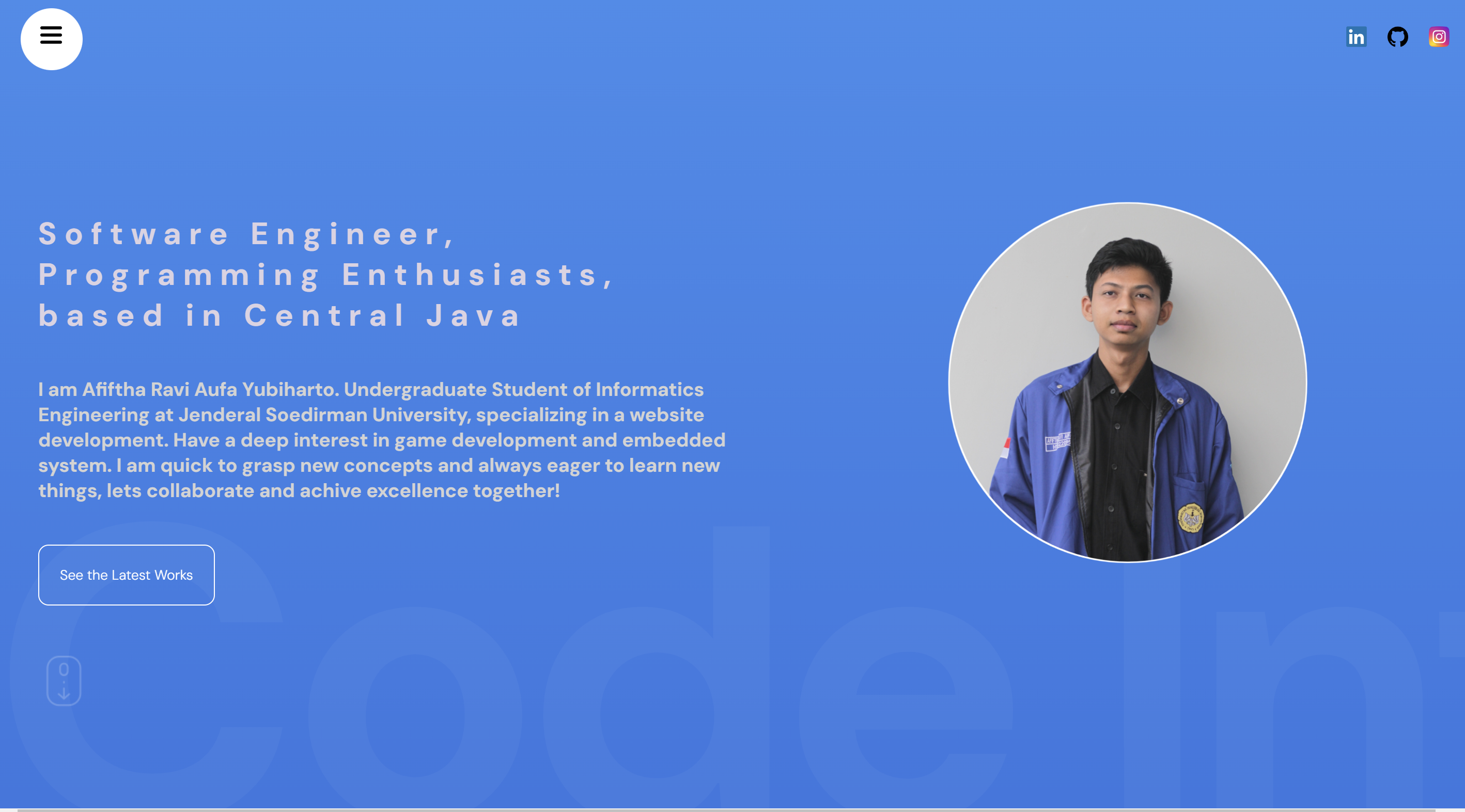 Screenshot portfolio